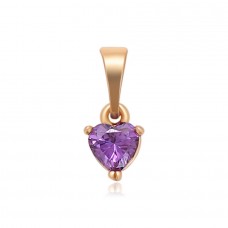 Apzeltīts kulons ar mirdzošiem cirkoniem